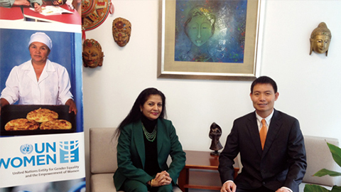 南非首位女性副总统 联合国会见JIUYOU.COMCEO